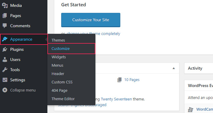 Personalizar los colores de WordPress