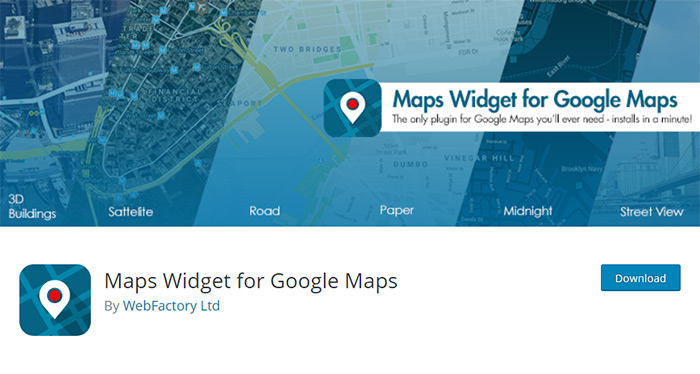 Widget de mapas para Google Maps