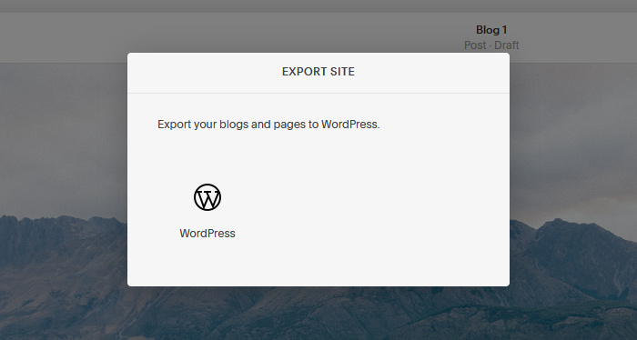 Exportar sitio web