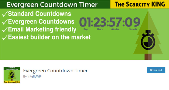 Complemento Evergreen Countdown Timer