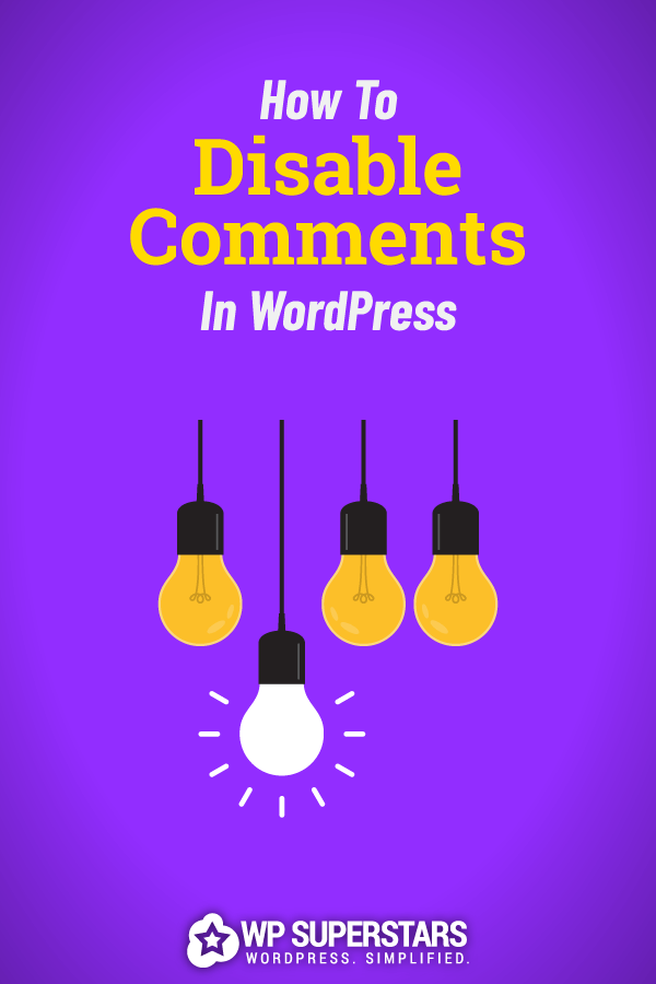 Cómo deshabilitar comentarios en WordPress