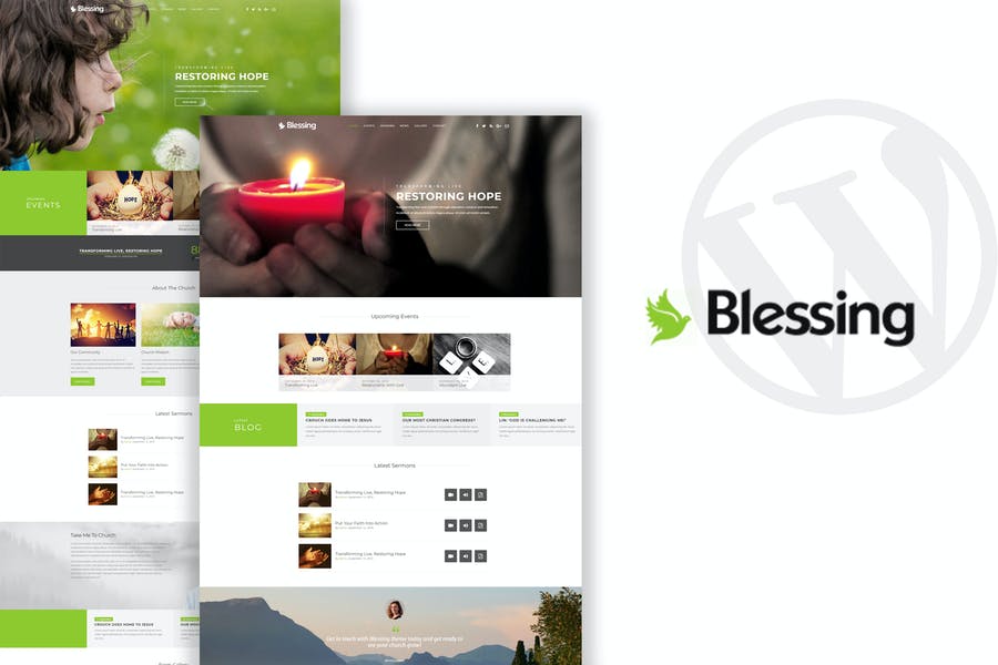 Tema de WordPress de Blessing-Church