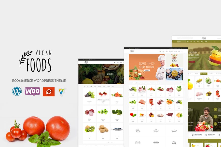 Tema de WooCommerce WordPress para tienda orgánica y vegana