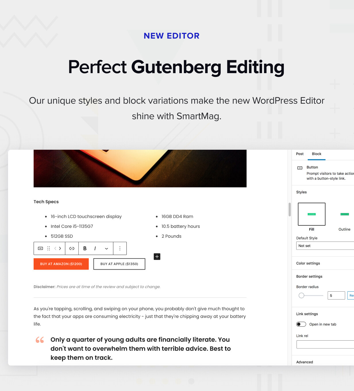 Gutenberg optimizado