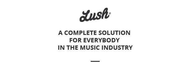 Lush - Tema de WordPress para bandas musicales y músicos