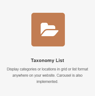 Elemento de lista de taxonomía