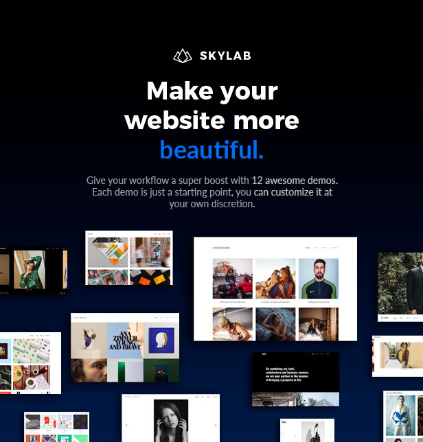 Skylab - Tema de WordPress para portafolio creativo receptivo - 1