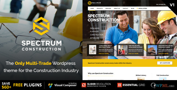 Spectrum - Tema de negocios de construcción de oficios múltiples
