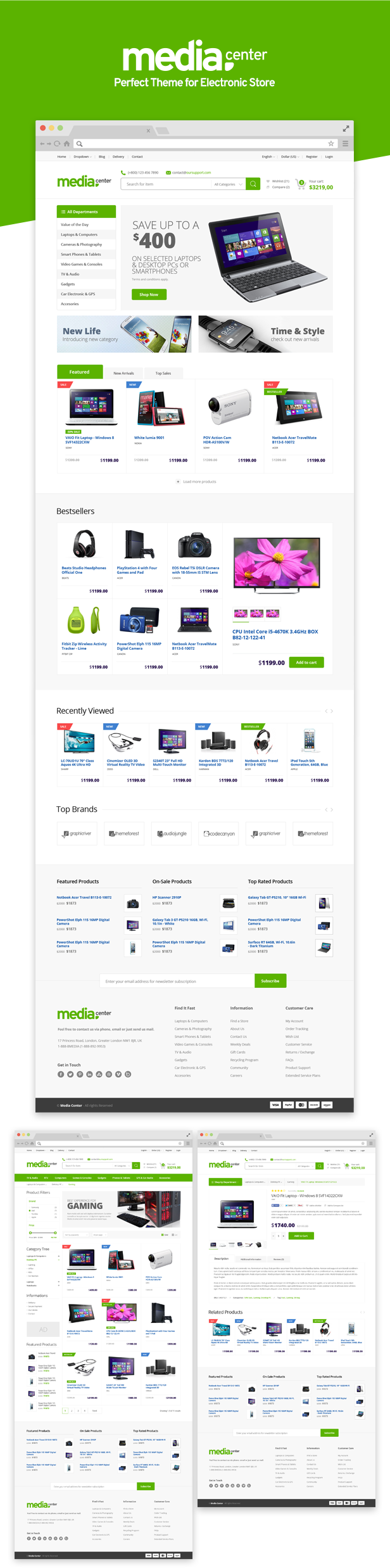MediaCenter - Tema WooCommerce para tiendas de electrónica - 9