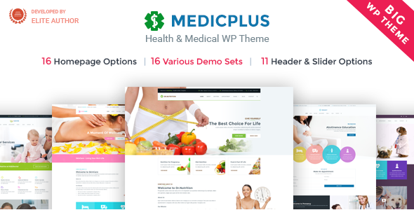 Tema de WordPress para medicina y salud |  Médico y Salud WP Medic Plus (Médico, Salud, Clínica, Doctor)