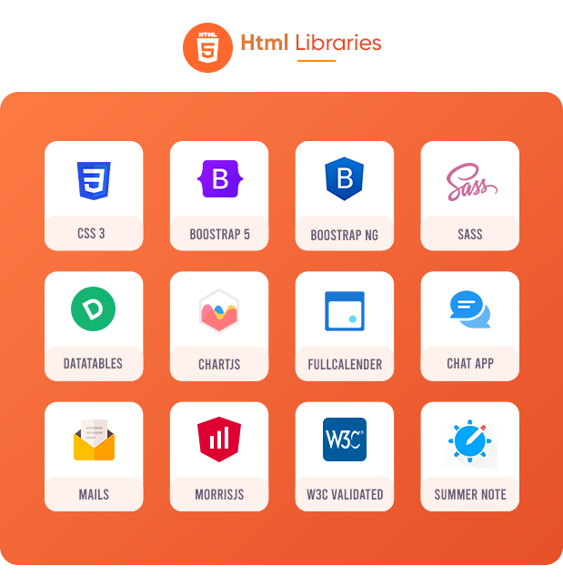 bibliotecas html