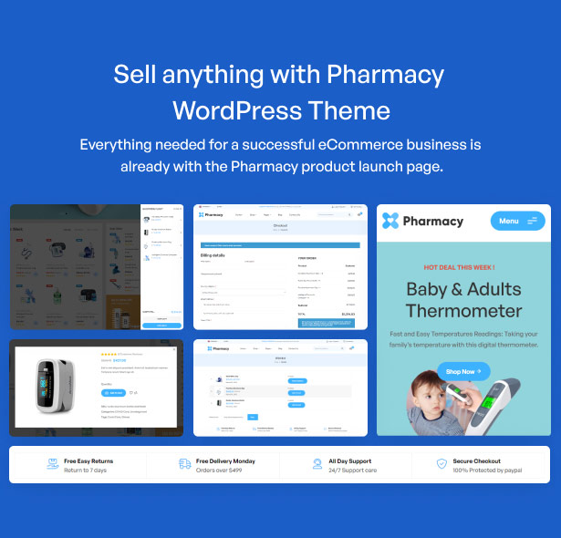 Tema de WordPress para farmacias WooCommerce