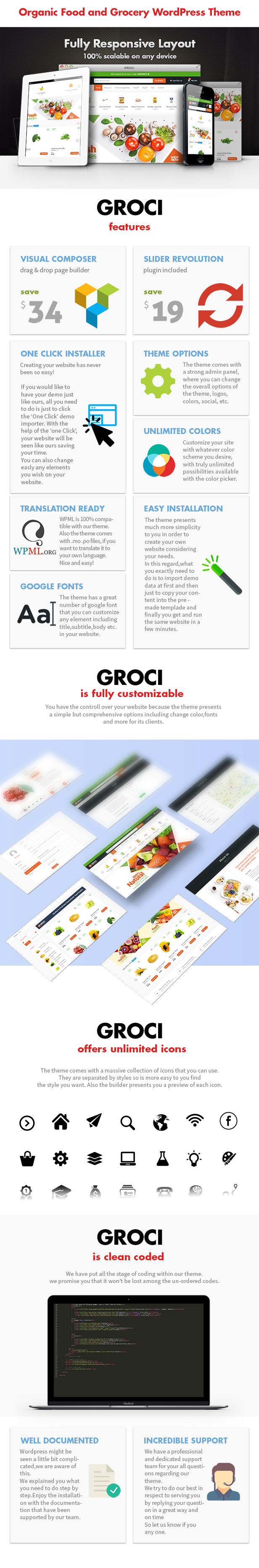 Groci - Tema de WordPress para el mercado de alimentos orgánicos y comestibles - 4