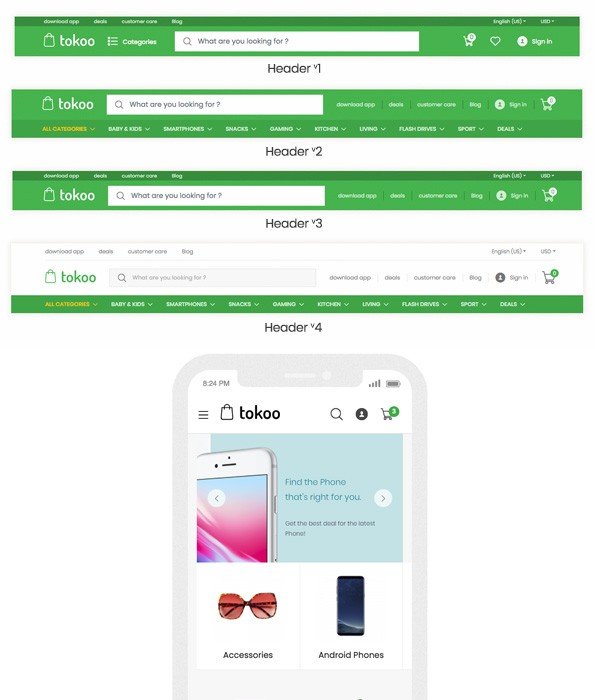 Tokoo - Tema de WooCommerce para tiendas de electrónica para afiliados, dropship y sitios web de múltiples proveedores - 10