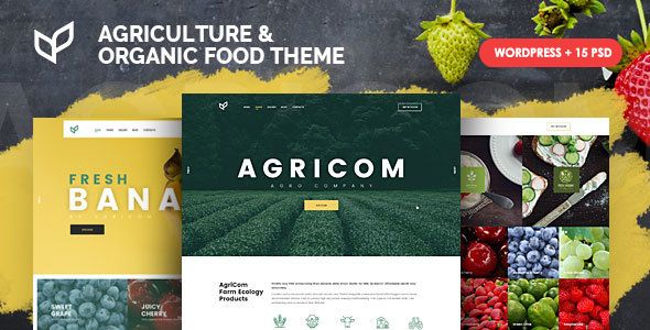 Descargar Agricom Agriculture Organic Food WordPress Theme