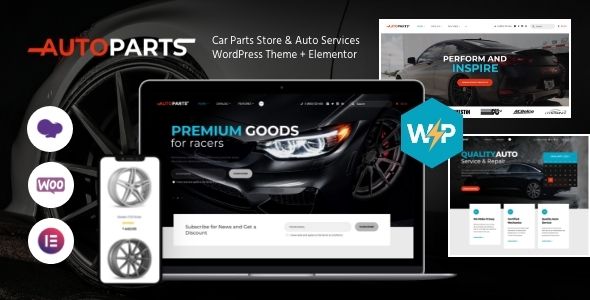 Descargar Car Parts Store Auto Services WordPress Theme