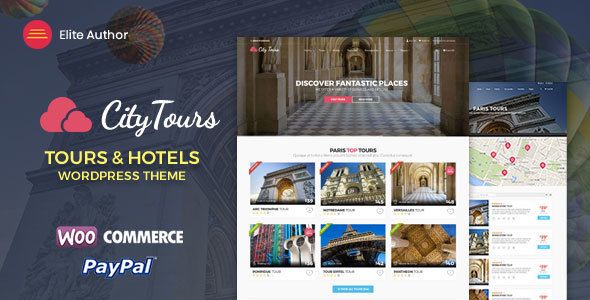 Descargar CityTours Hotel Tour Booking WordPress Theme
