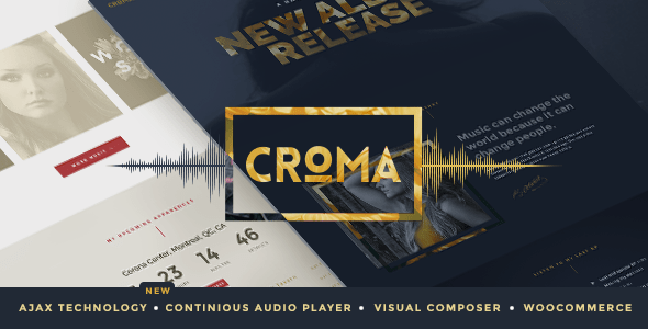 Descargar Croma Music WordPress Theme with Ajax and Continuous