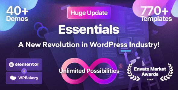 Descargar Essentials Multipurpose WordPress Theme