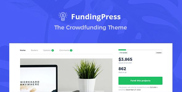 Descargar Fundingpress The Crowdfunding WordPress Theme