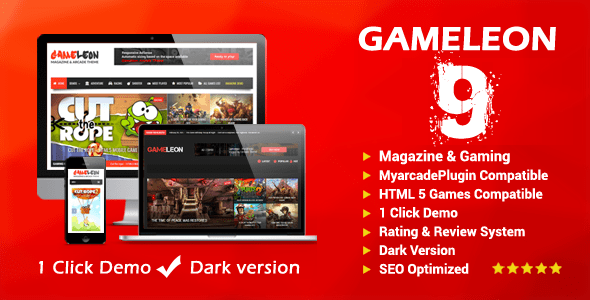 Descargar Gameleon WordPress Gaming Magazine Theme