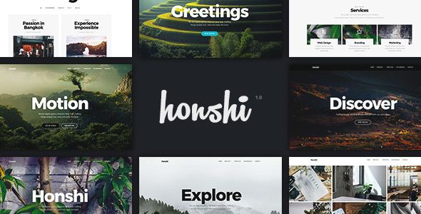 Descargar Honshi Elementor Agency Portfolio WordPress