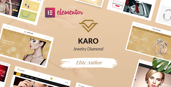 Descargar Karo Jewelry Diamond WooCommerce WordPress Theme