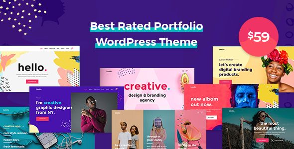 Descargar Leedo – Modern Colorful Creative Portfolio WordPress Theme