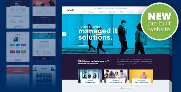 Descargar Nanosoft WP Theme for IT Solutions and Services