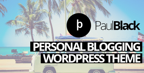 Descargar PaulBlack Personal Blog WordPress Theme