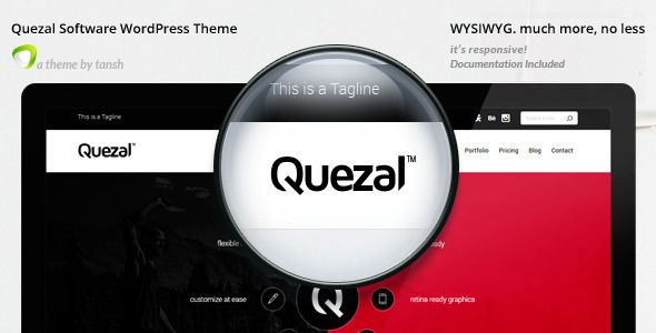 Descargar Quezal Software Responsive WordPress Theme