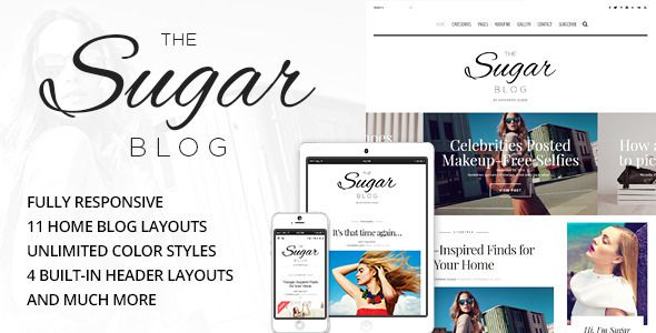 Descargar Sugar Clean Personal WordPress Blog Theme