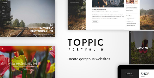 Descargar TopPic Portfolio Photography Theme