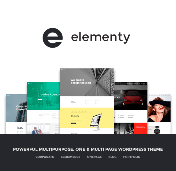 Elementy - Tema de WordPress multipropósito de una y varias páginas - 1