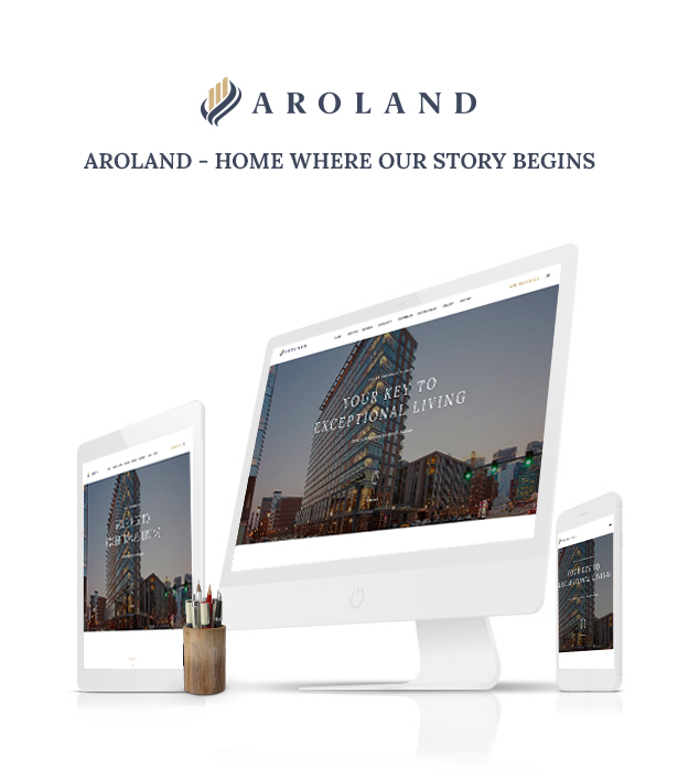 Aroland es una página de inicio de propiedad única