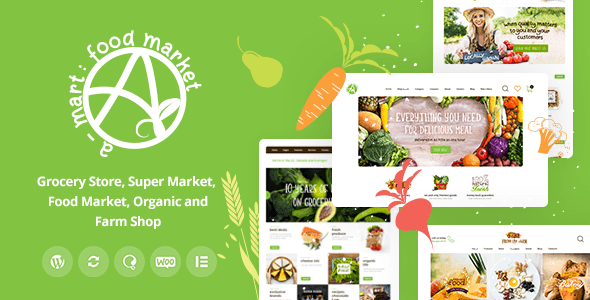 Descargar A Mart Organic Products Shop WordPress Theme