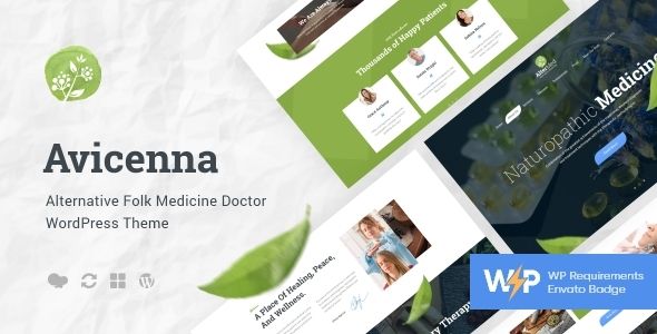 Descargar Avicenna Alternative Folk Medicine Doctor WordPress Theme