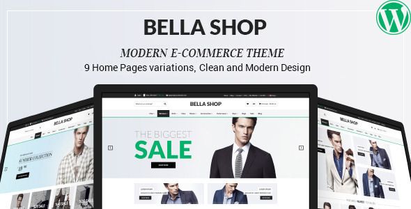 Descargar Bella eCommerce Shop WordPress Theme