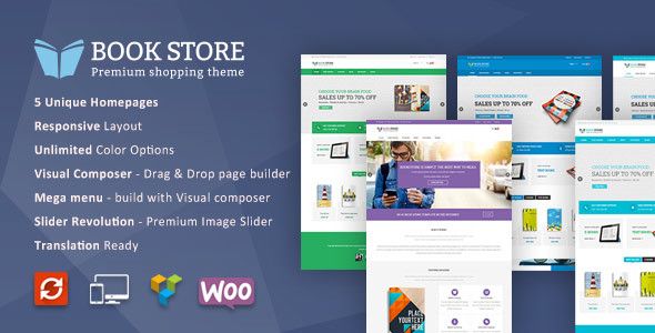 Descargar Book Store WordPress WooCommerce Theme