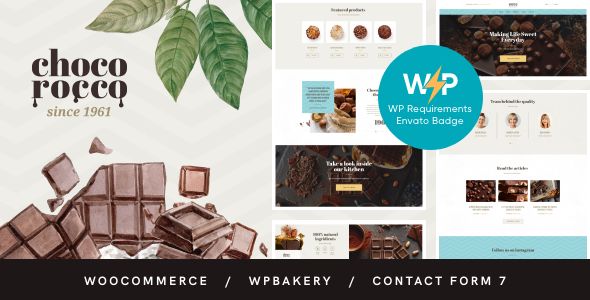 Descargar ChocoRocco Chocolate Sweets Candy Store WordPress Theme