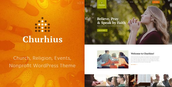 Descargar Churhius Church Religion WordPress Theme