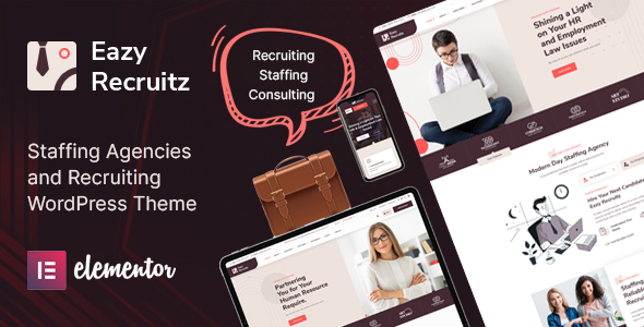 Descargar Eazy Recruitz Staffing Agencies WordPress Theme