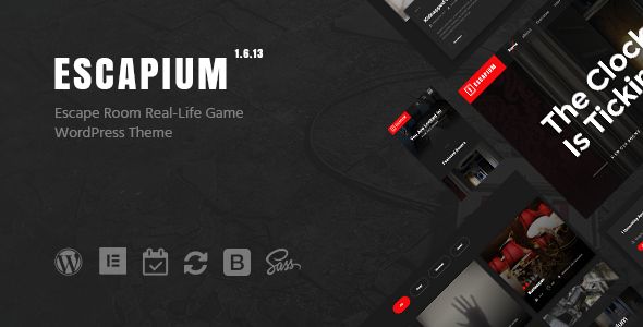 Descargar Escapium Escape Room Game WordPress Theme
