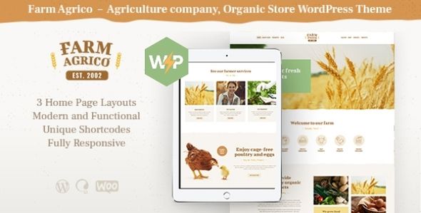 Descargar Farm Agrico Agricultural Business Organic Food WordPress