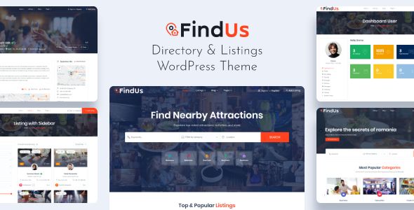 Descargar Findus Directory Listing WordPress Theme