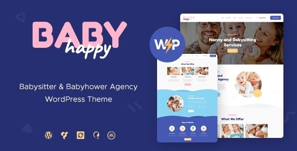 Descargar Happy Baby Nanny Babysitting Services Children WordPress