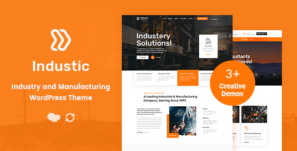 Descargar Industic Factory and Manufacturing WordPress Theme