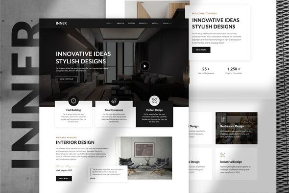 Descargar Inner – Interior Design Architecture Template Kit