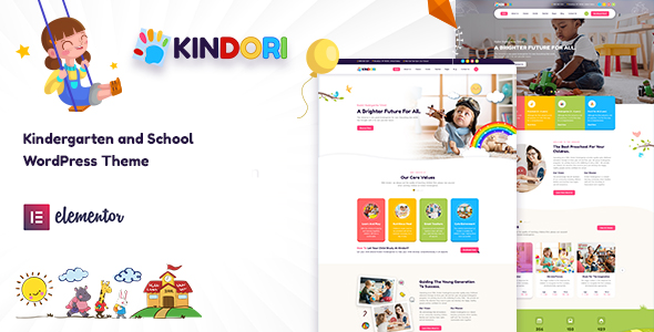 Descargar Kindori School Kindergarten WordPress Theme