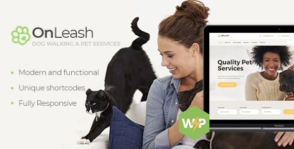 Descargar OnLeash Dog Walking Pet Services Veterinary WordPress